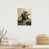 "Valkyrie" (1869) von Peter Nicolai Arbo Poster (Küche)