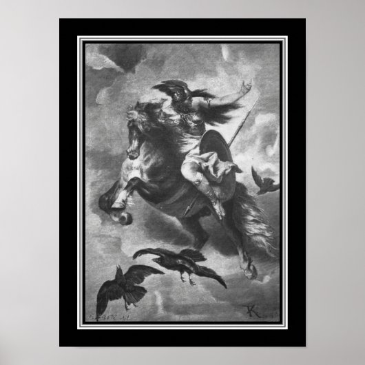 "Valkyrie" 1884 Norse Mythology Poster (Vorne)
