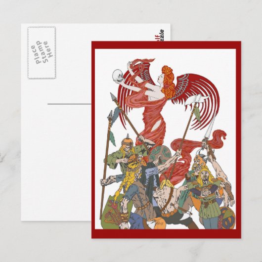 Valkyrie Fire Postcard Postkarte (Vorne/Hinten)