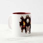 Valkyrie - Hagel Odin. lassen Sie den Krieger Sie Zweifarbige Tasse (Vorderseite Links)