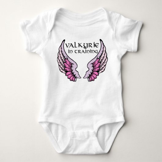 Valkyrie in ausbildenrosa baby strampler (Vorderseite)