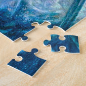 Valkyrie in einem blauen Kleid mit Rüstung Puzzle (Seite)