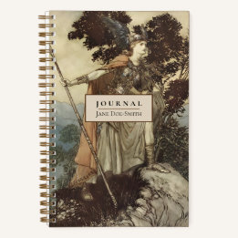 Valkyrie Norse Myth Wagner Rackham Dotted Journal Notizblock