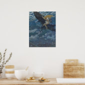 Valkyrie reiten auf einem Pferd - Traum Idyll Poster (Küche)