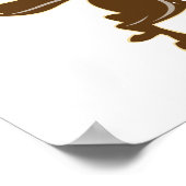 Valkyrie Riding Horse Retro Poster (Ecke)