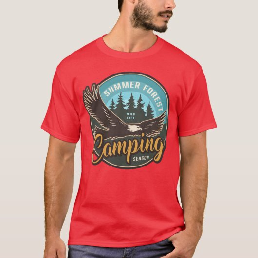 VALKYRIE SOMMER WALDCAMPING-SAISON Junge T-Shirt (Vorderseite)