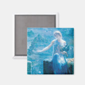 Valkyrie's Vigil von Edward Robert Hughes Magnet (Vorderseite/Rückseite)