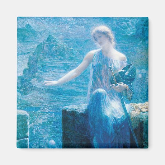 Valkyrie's Vigil von Edward Robert Hughes Magnet (Vorne)