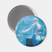 Valkyrie's Vigil von Edward Robert Hughes Magnet (Vorderseite/Rückseite)