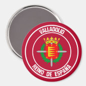 Valladolid RundEmblem Magnet (Vorderseite/Rückseite)
