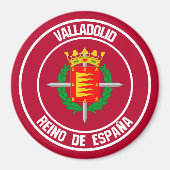Valladolid RundEmblem Magnet (Vorne)