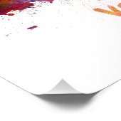 Valladolid skyline im Watercolor Fotodruck (Ecke)