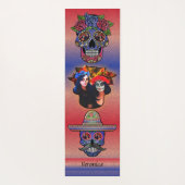 Vallarta Catrinas 1718 Yogamatte (Rückseite)