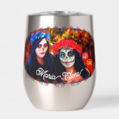 Vallarta Catrinas mit Blume & Kerzen 1718 (Vorderseite)