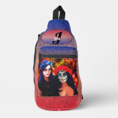 Vallarta Catrinas mit Blume & Kerzen 1718 Crossbody Bag (Vorderseite)