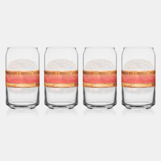 Vallarta Catrinas mit Blume & Kerzen 1718 Dosenglas (Hinten)