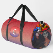 Vallarta Catrinas mit Blume & Kerzen 1718 Duffle Bag (Rechte Ecke)