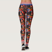 Vallarta Catrinas mit Blume & Kerzen 1718 Leggings (Rückseite)