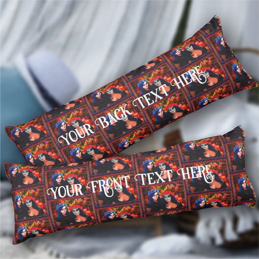 Vallarta Catrinas mit Blume & Kerzen 1718 Seitenschläferkissen