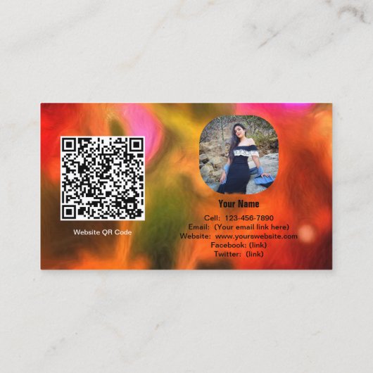 Vallarta Catrinas mit Blume & Kerzen 1718 Visitenkarte (Rückseite)