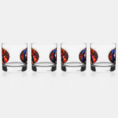 Vallarta Catrinas mit Blume & Kerzen 1718 Whiskyglas (Links)