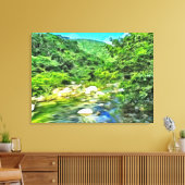 Vallarta River South 0366 Art Leinwanddruck (Insitu (Wohnzimmer))