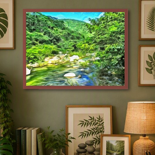 Vallarta River South 0366 Art Print Poster