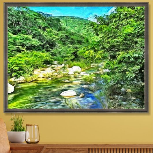 Vallarta River South 0366 Art Print Poster