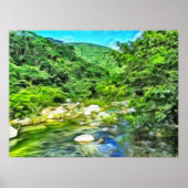 Vallarta River South 0366 Art Print Poster (Vorne)