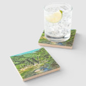 Vallarta River South 0366 Steinuntersetzer (Seitenansicht)