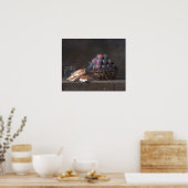 Vallayer-Coster - Pflaumenkörbe Poster (Küche)