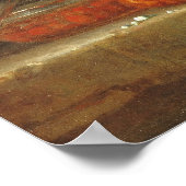 Vallayer-Coster - Stillleben mit Brioche-Obst Poster (Ecke)