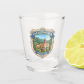 Valldemossa Spanien Schnapsglas (Vorderseite)