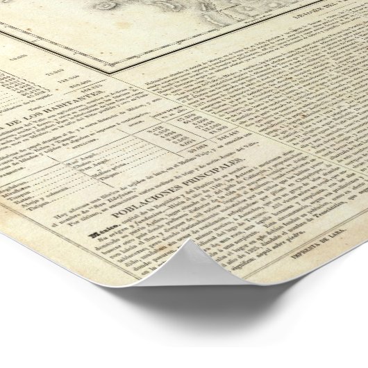 Valle de Mexico, Mexiko Poster (Ecke)