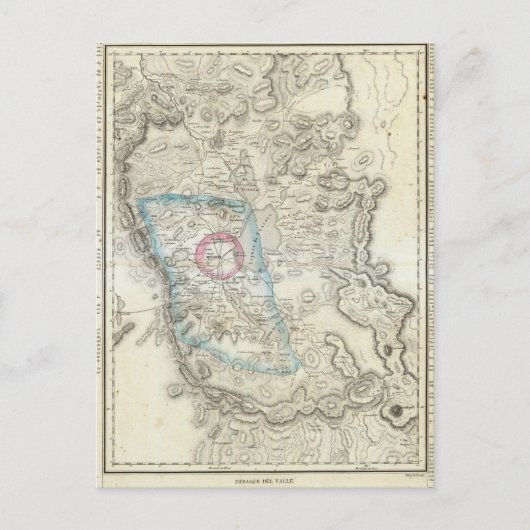 Valle de Mexico, Mexiko Postkarte (Vorderseite)