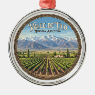 Valle de Uco-Weingüter Tunuyán Argentinien Ornament Aus Metall