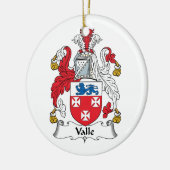Valle-Familienwappen Keramikornament (Links)