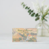 Valle mit Plowman von oben; Vincent van Gogh Visitenkarte (Stehend Vorderseite)