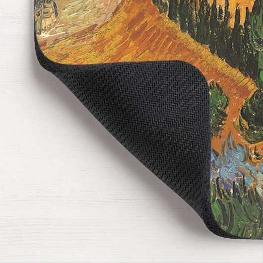 Valle mit Plowman von Vincent van Gogh Mousepad (Ecke)