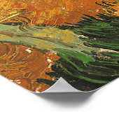 Valle mit Plowman von Vincent van Gogh Poster (Ecke)