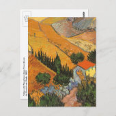 Valle mit Plowman von Vincent van Gogh Postkarte (Vorne/Hinten)