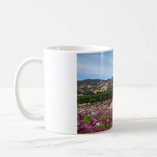 Valle Napa mit Cosmos-Blume Kaffeetasse (Links)