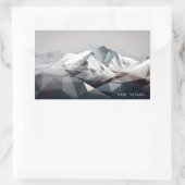 Valle Nevado Winter Rechteckiger Aufkleber (Tasche)