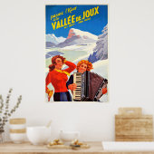 Vallee De Joux Schweiz Vintag Schweiz Poster (Küche)