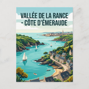 Vallée de la Rance - Côte d'Émeraude Regionaler Na Postkarte