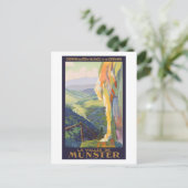 Vallée de Munster Vintage Poster 1925 Postkarte (Stehend Vorderseite)