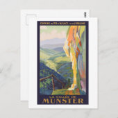 Vallée de Munster Vintage Poster 1925 Postkarte (Vorne/Hinten)