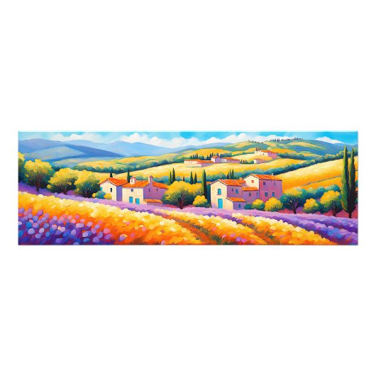 "Vallée Florale" Grosse Landschaft Provence Fotodruck (Vorne)