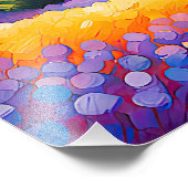 "Vallée Florale" Grosse Landschaft Provence Fotodruck (Ecke)