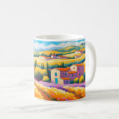 "Vallée Florale" Grosse Landschaft Provence Kaffeetasse (VorderseiteRechts)